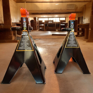 12 Ton Heavy Duty Axle Stands Lifting Capacity Stand Car Caravan Floor Jack Pair