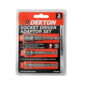 3PC 1/4 INCH, 3/8 INCH & 1/2 INCH SOCKET ADAPTOR