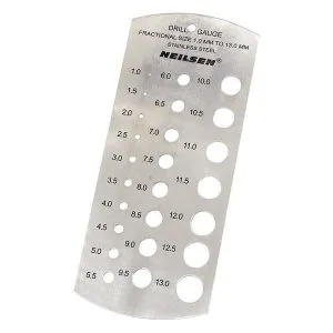 METRIC DRILL GAUGE 1-13MM