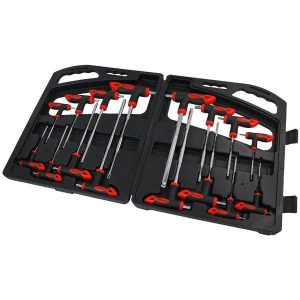 16PC T HANDLE HEX BALL & TORX SET
