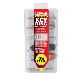 DEKTON 36PC KEY RING SET